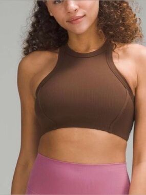 Lululemon Ribbed Nulu High-Neck Yoga Bra